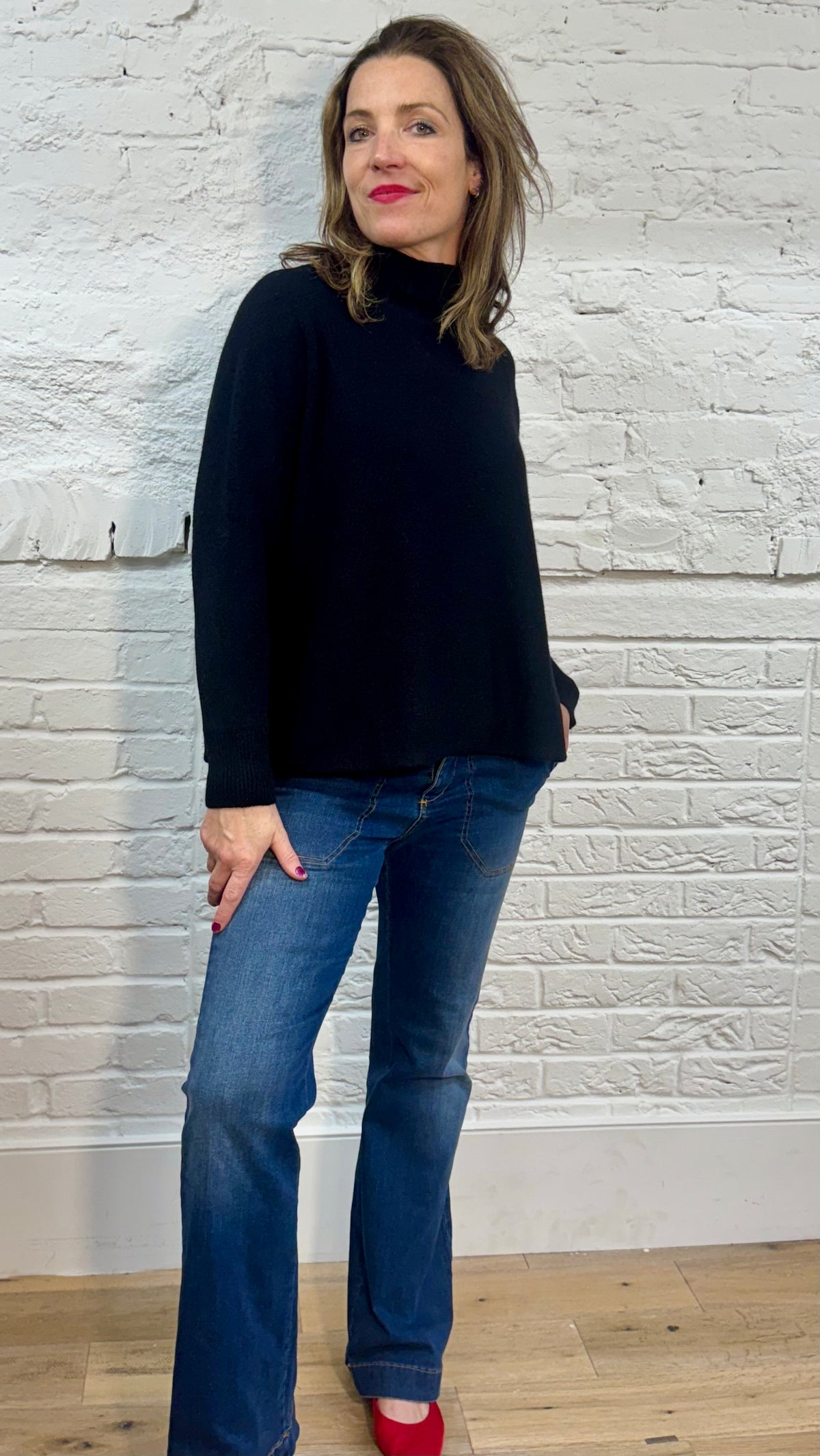 Leona Funnel Neck Jumper