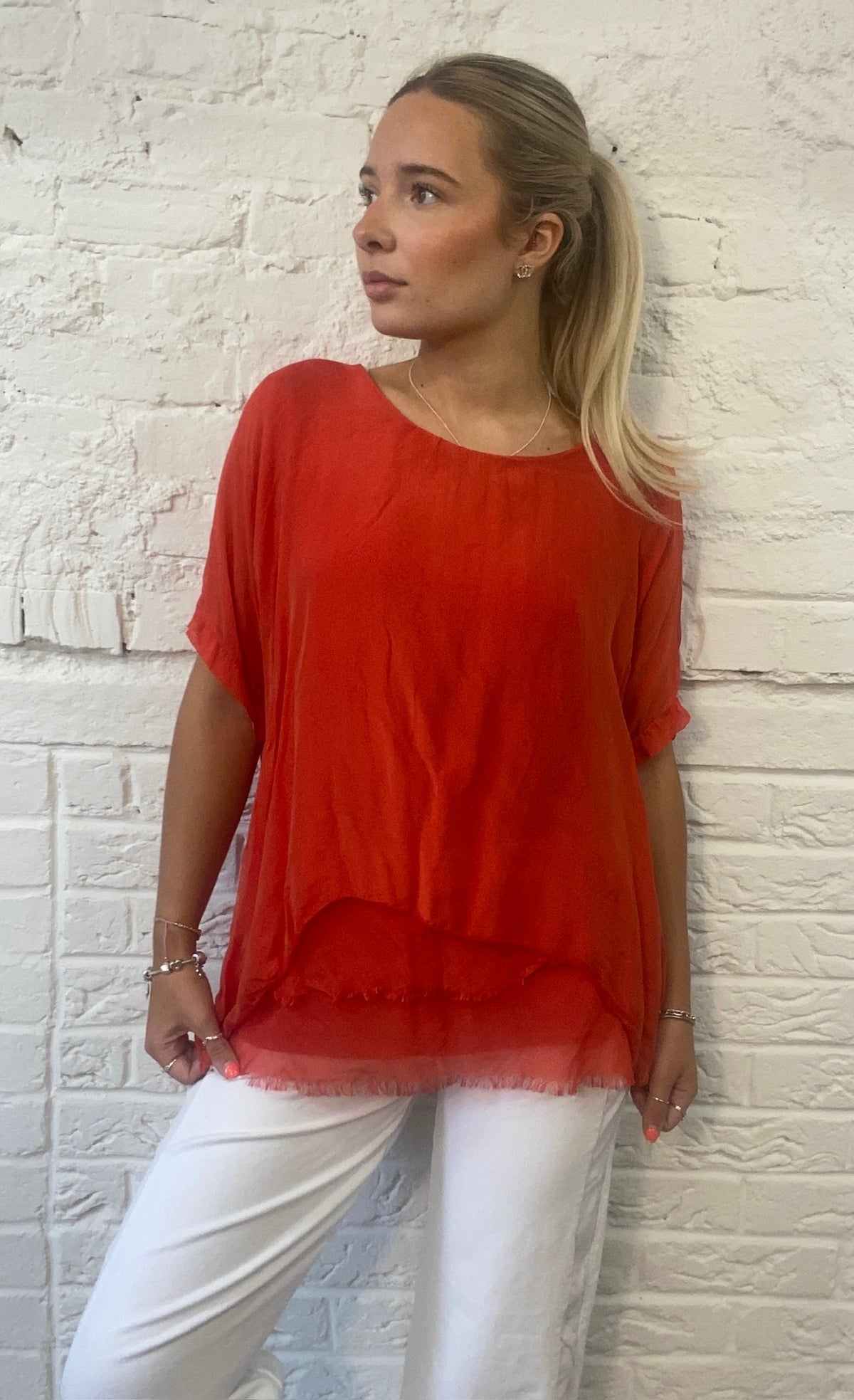 Silk Double Layer Top (OS 10-16)