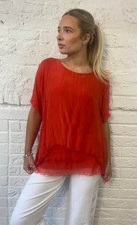 Silk Double Layer Top (OS 10-16)