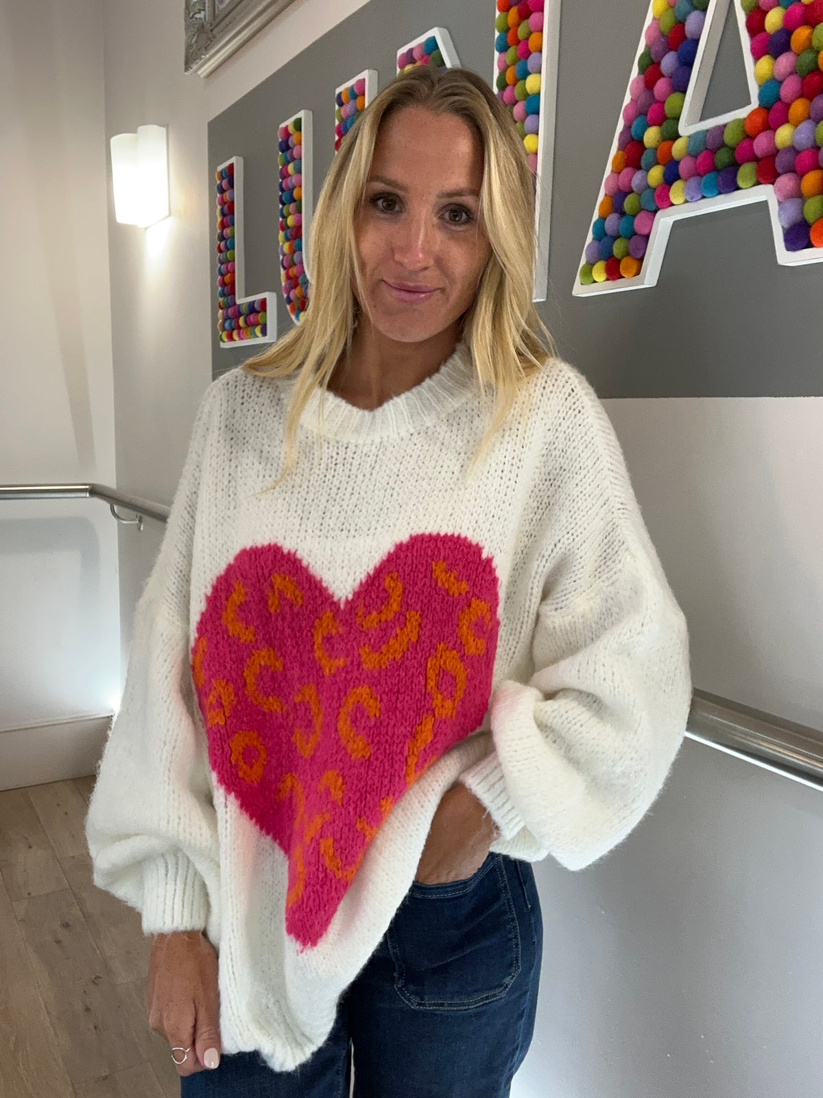 Chunky Heart Jumper