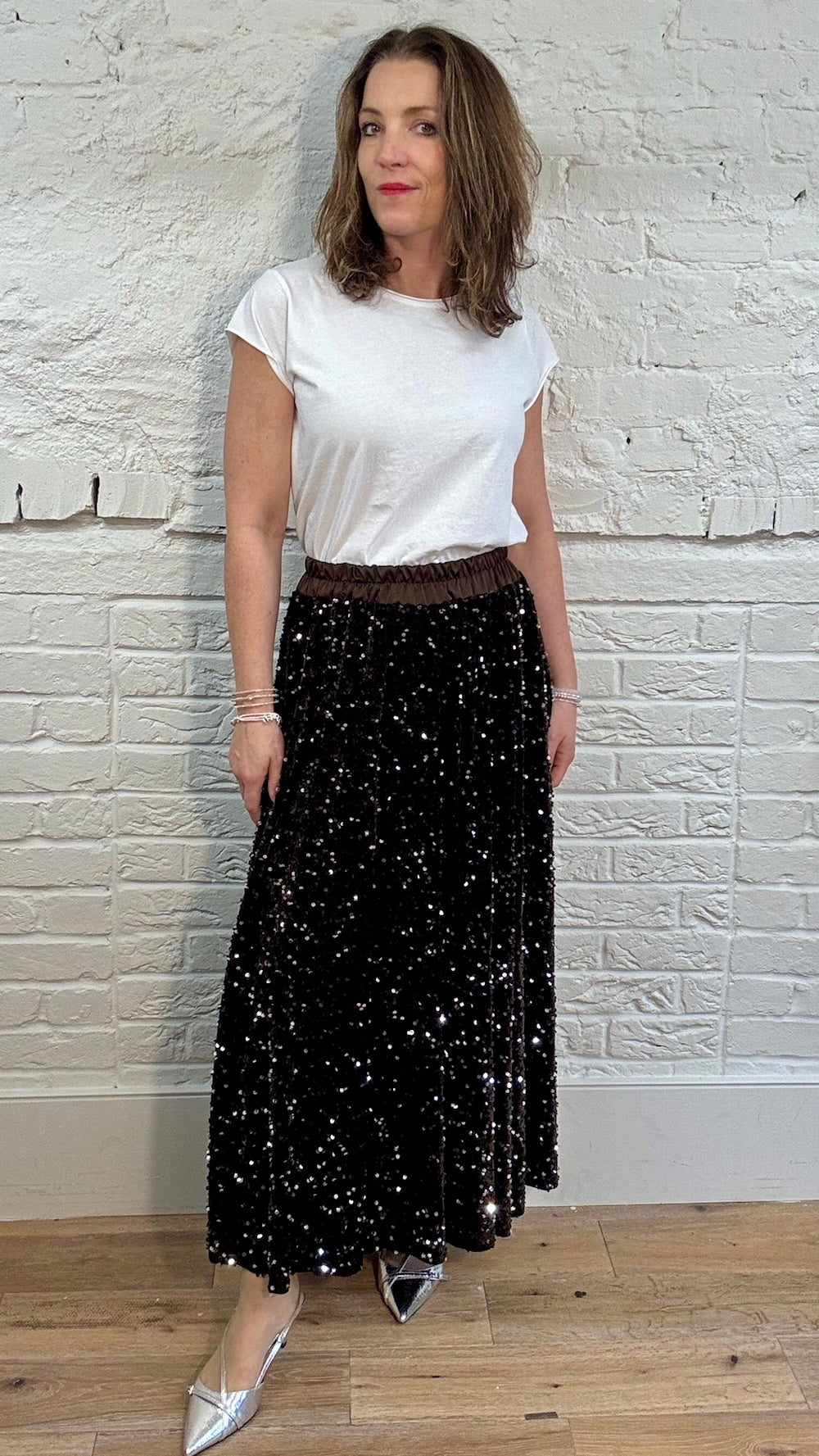 Full Sequin Skirt