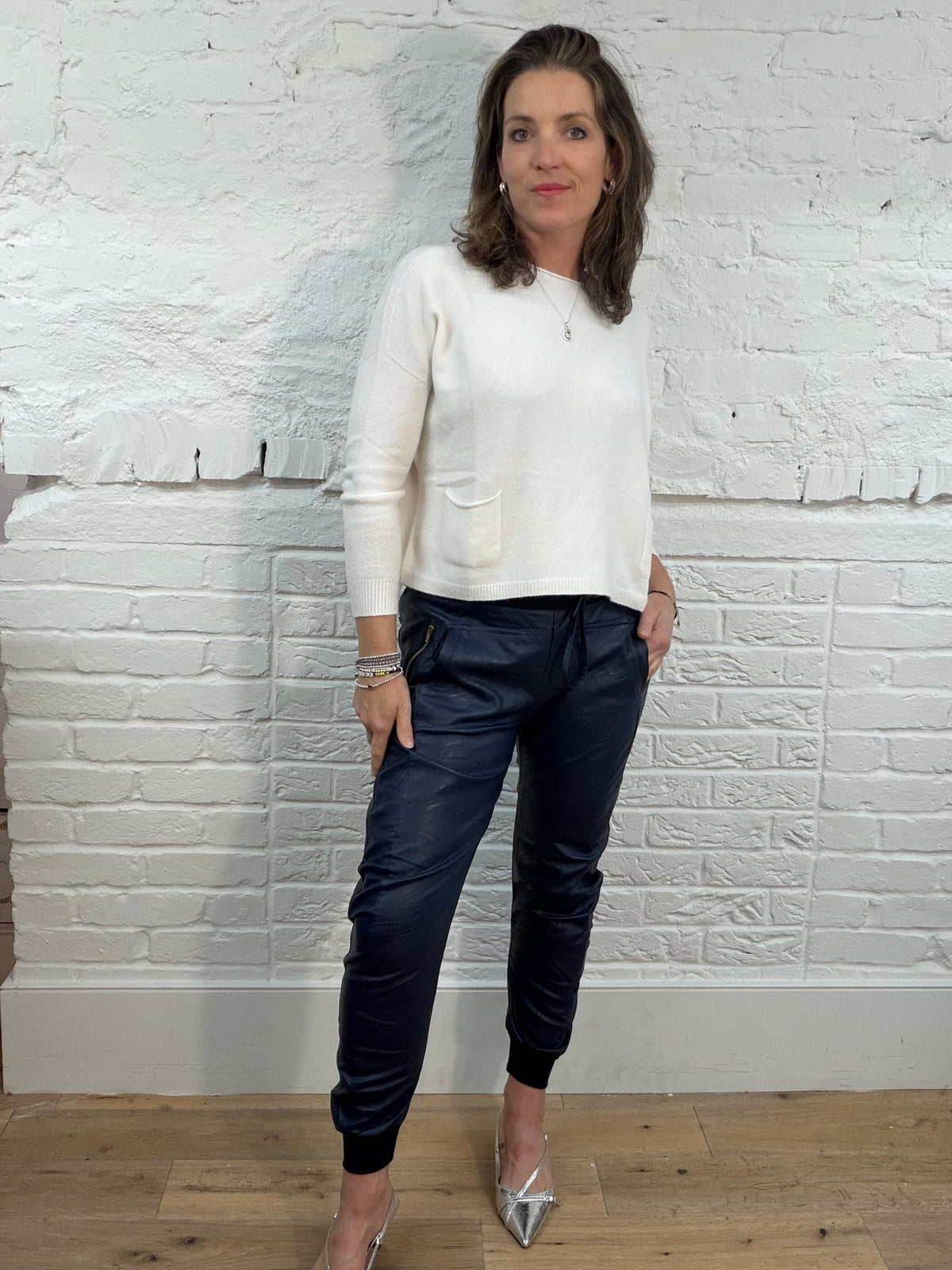 Vegan Leather Jogger