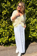 The Nell Embroidery Cotton Crochet Top
