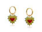 SANTA FE HEART CHARM EARRINGS