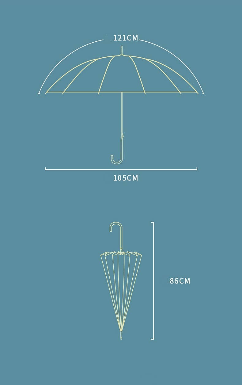 Two Tone Pastel Colour Umbrella
