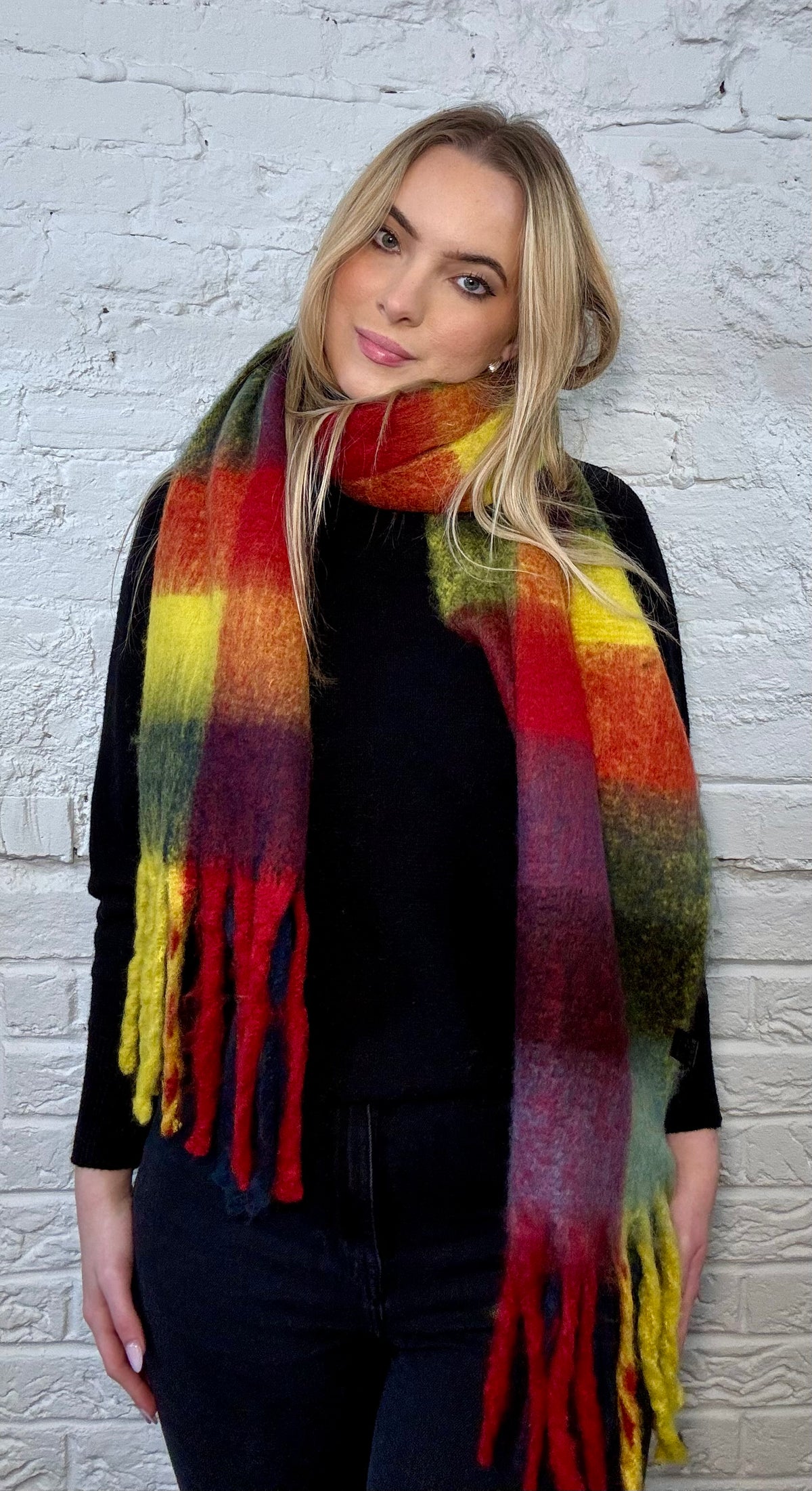 The Rowan Chunky Blanket Scarf