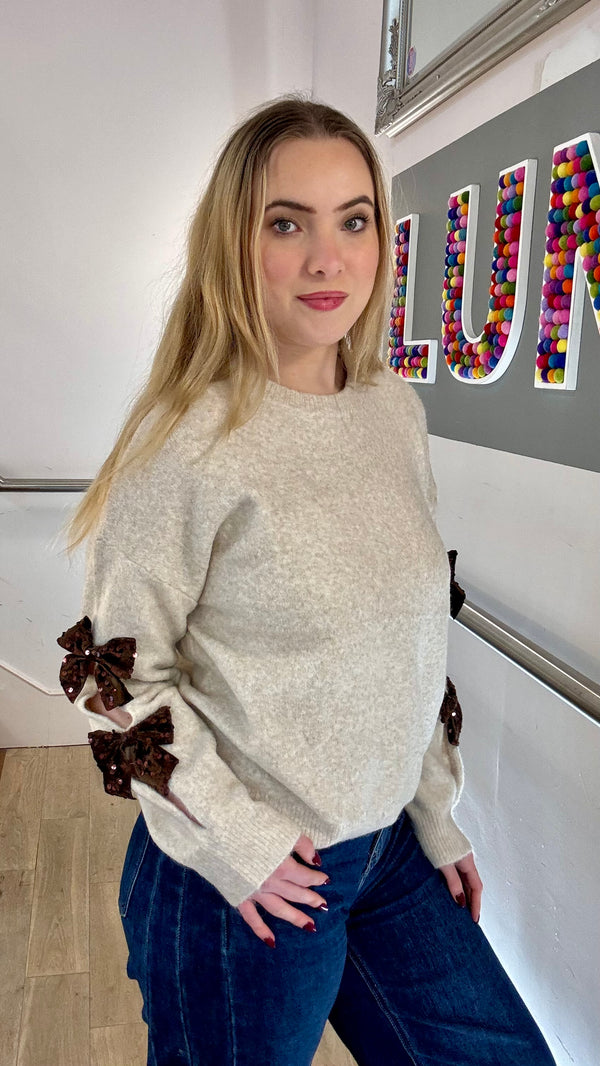 Clarice Bow Statement Knit