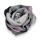 Soft Abstract Painting on Solid Canvas Scarf