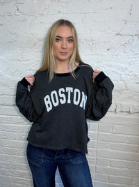 Boston Raw Edge Sweatshirt
