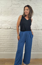 Birgitta Pinstripe Wide Leg Trousers