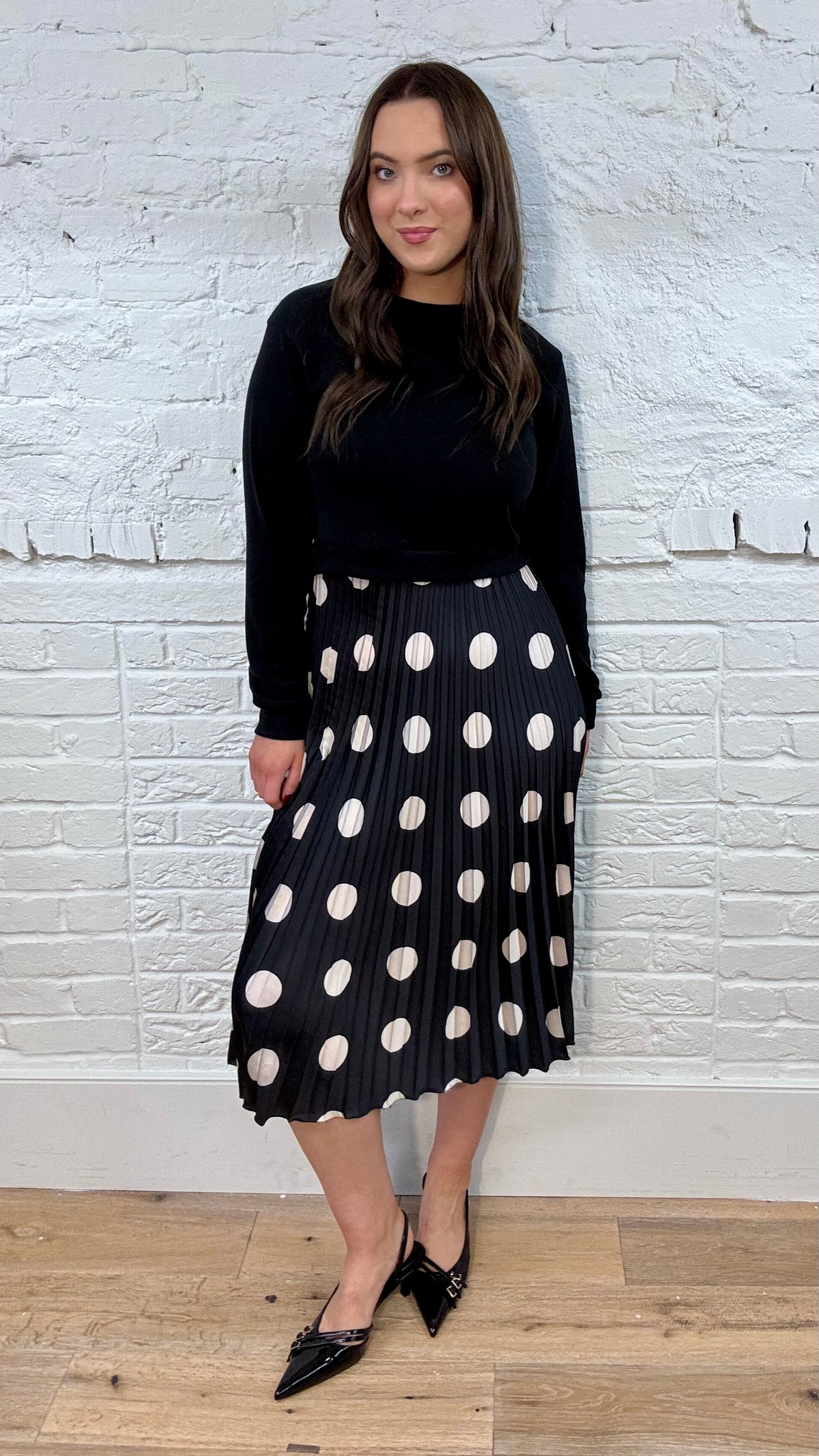 Payton Polka Dot Midi Dress