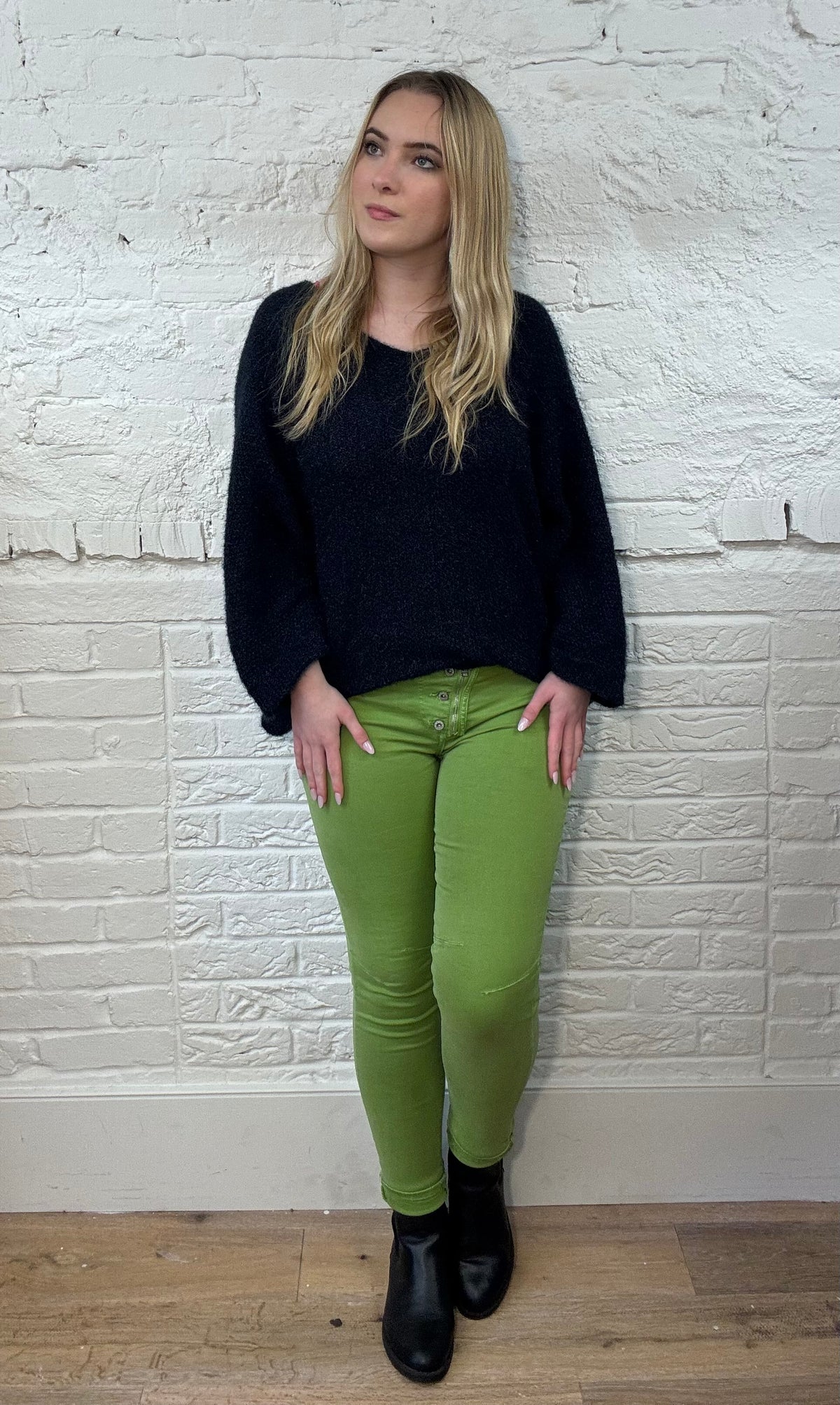 Sasa Four Button Biker Jeans