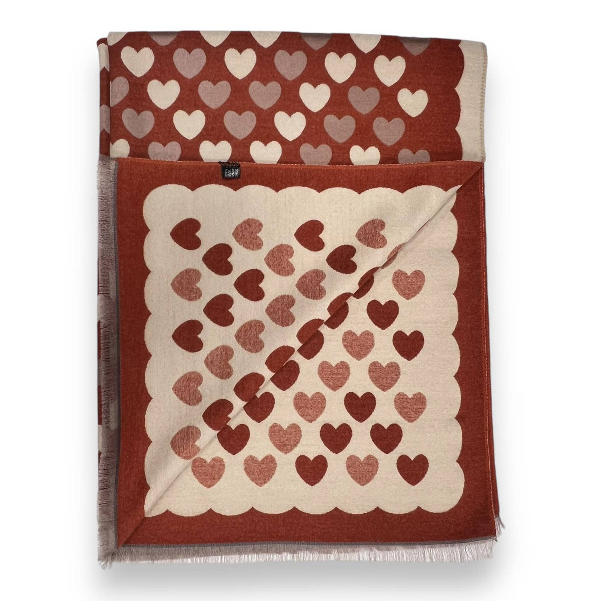 Cashmere Mix Heart Scarf