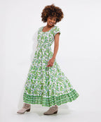 Petite Floral Crinkle Cotton Maxi Dress
