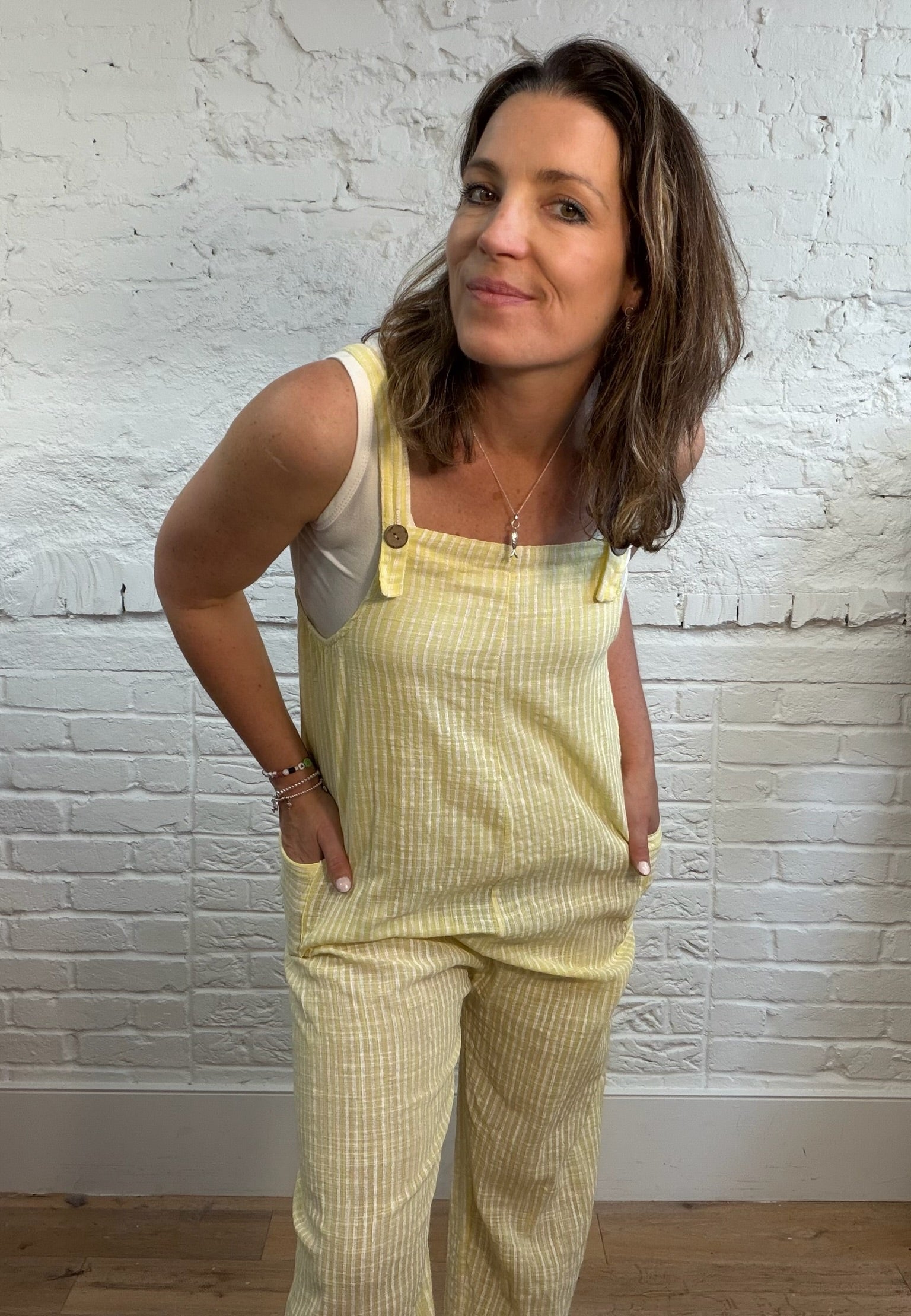 Pinstripe Dungarees