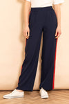 Double Stripe Wide Leg Trousers
