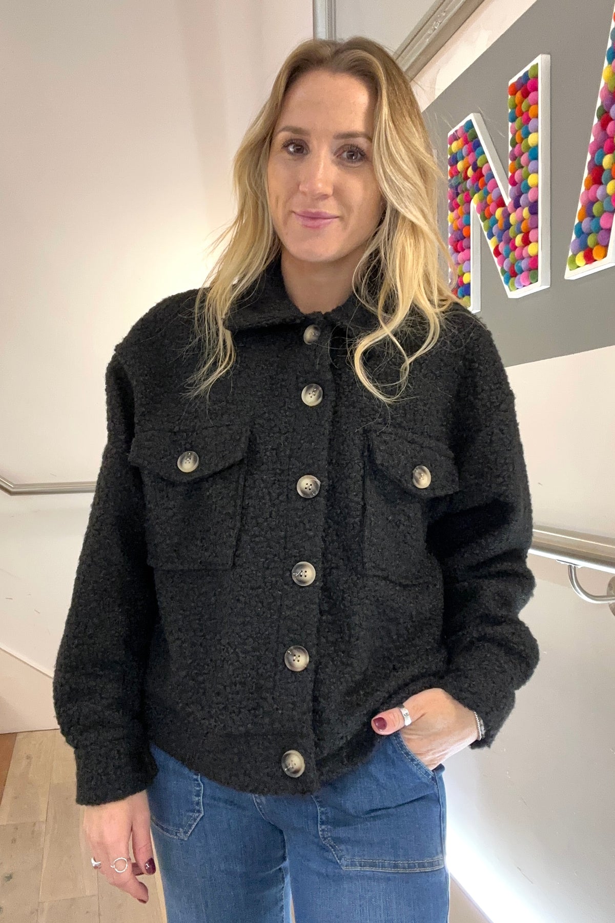 The Boucle Button Jacket