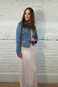 Falda superpuesta de seda (OS 8-16)