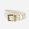 Plait Faux Leather Belt with Gold Buckle BEL062