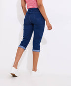 Pixie Indigo Capri Pants