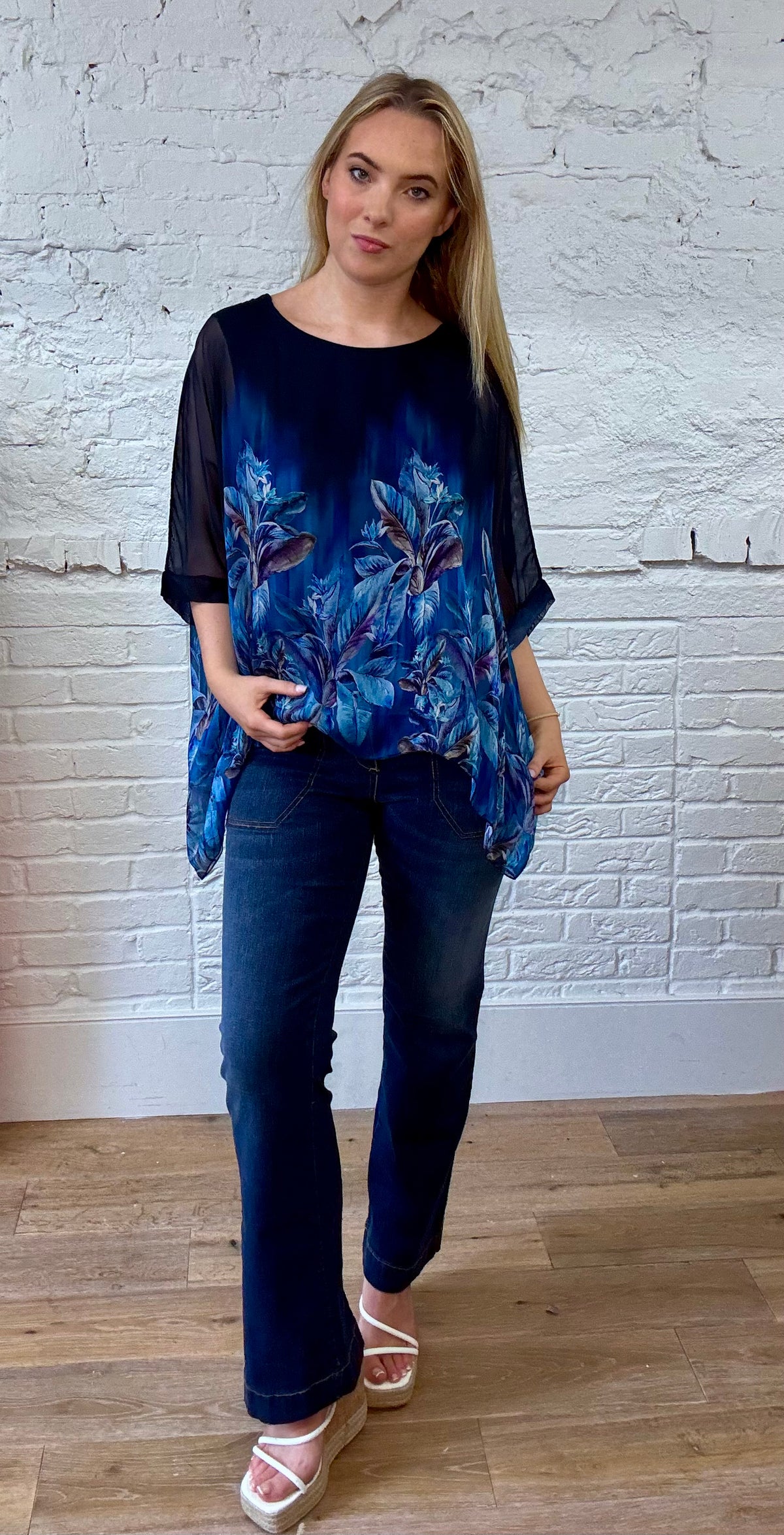 Orchid Drape Silk Top