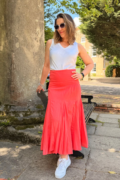 Annabel Cotton Midi Skirt