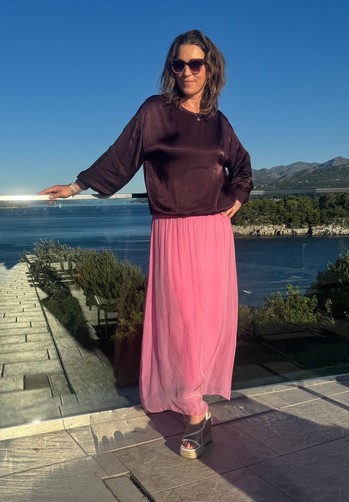 Silk Overlay Skirt (OS 8-16)