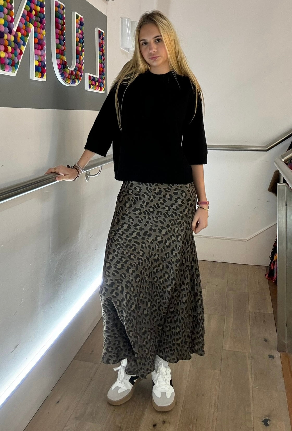 Billi Leopard Print Skirt