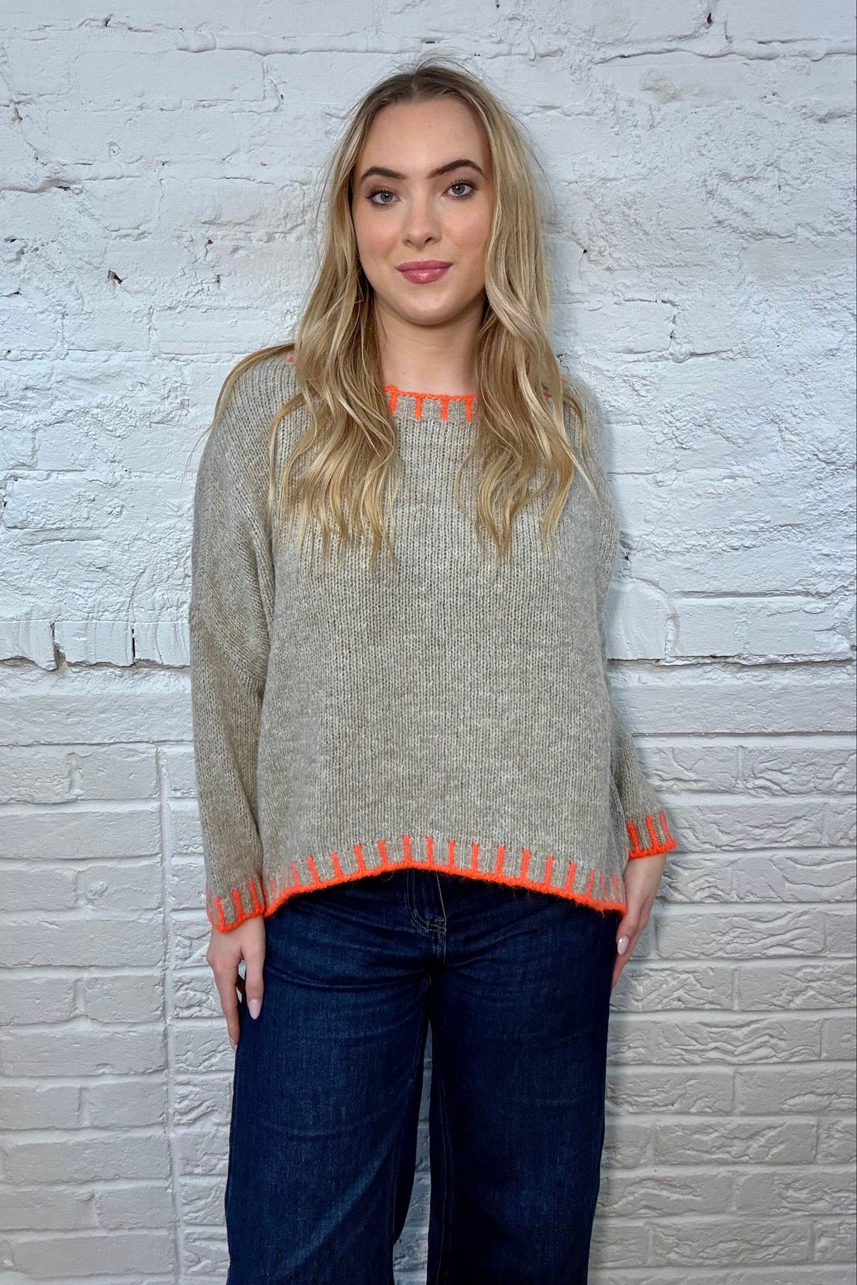 The Bree Blanket Stitch Jumper