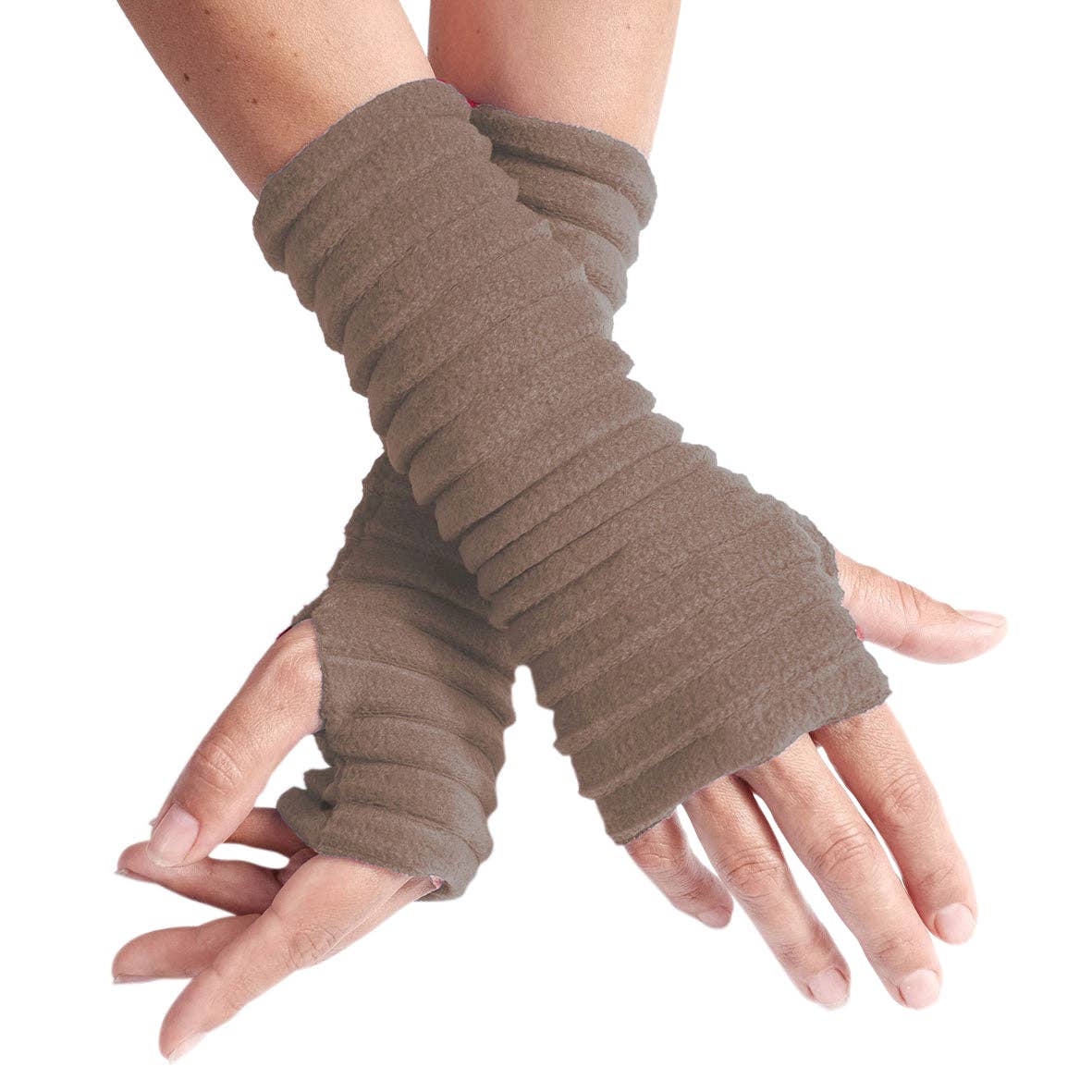 Wristees Fingerlose Handschuhe - Tabak