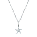 Silver Starfish Charm Necklace
