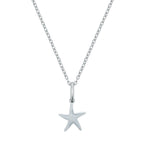 Silver Starfish Charm Necklace