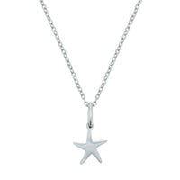 Silver Starfish Charm Necklace