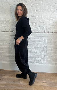 Chenille Barrel Leg Trousers