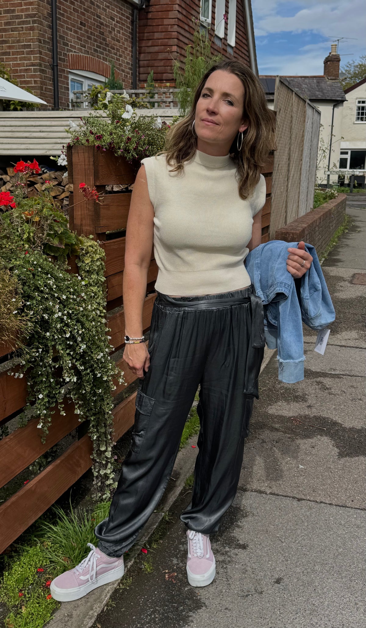 Lottie Satin Combat Trouser