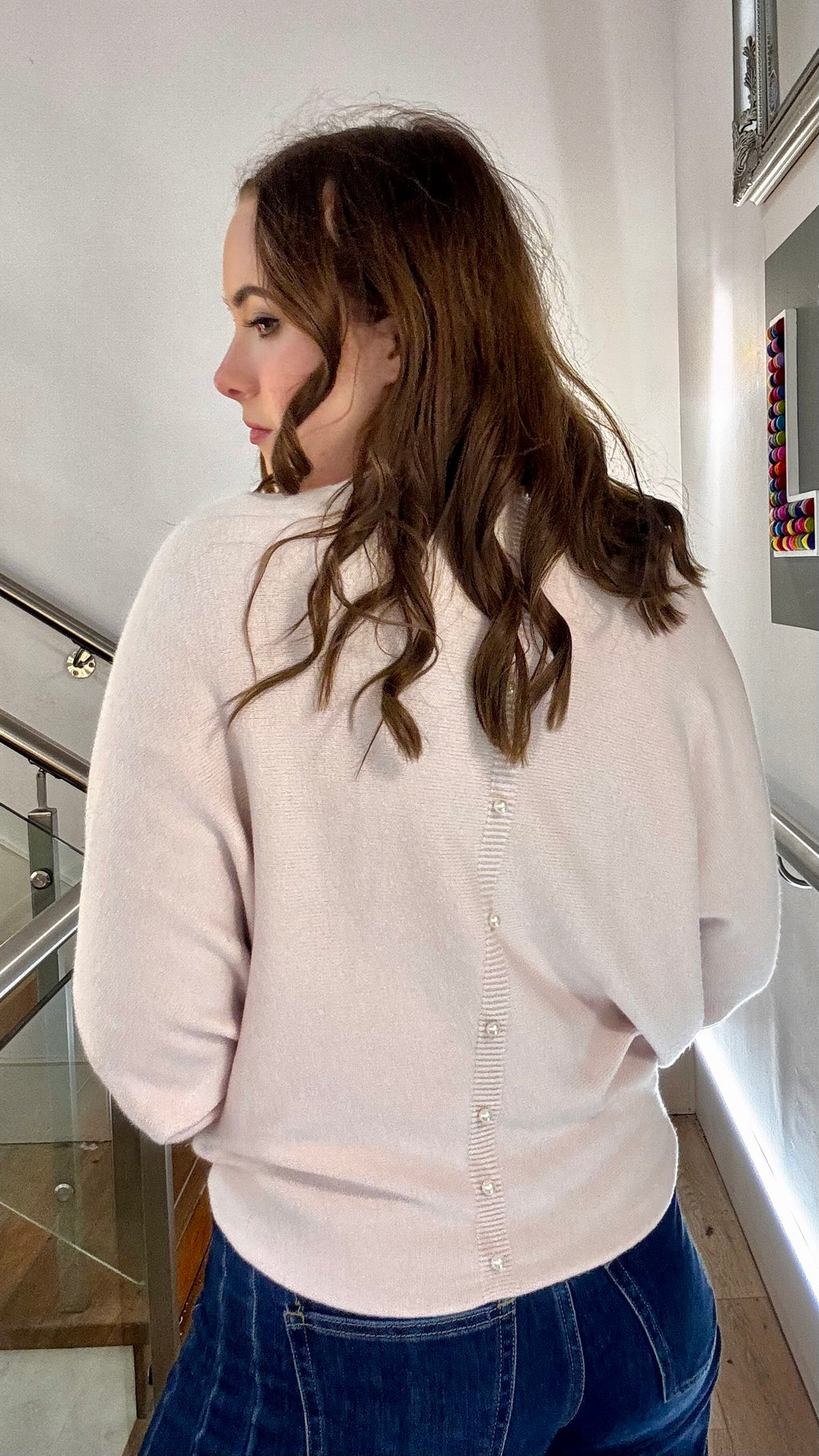 Selah Pearl Back Jumper