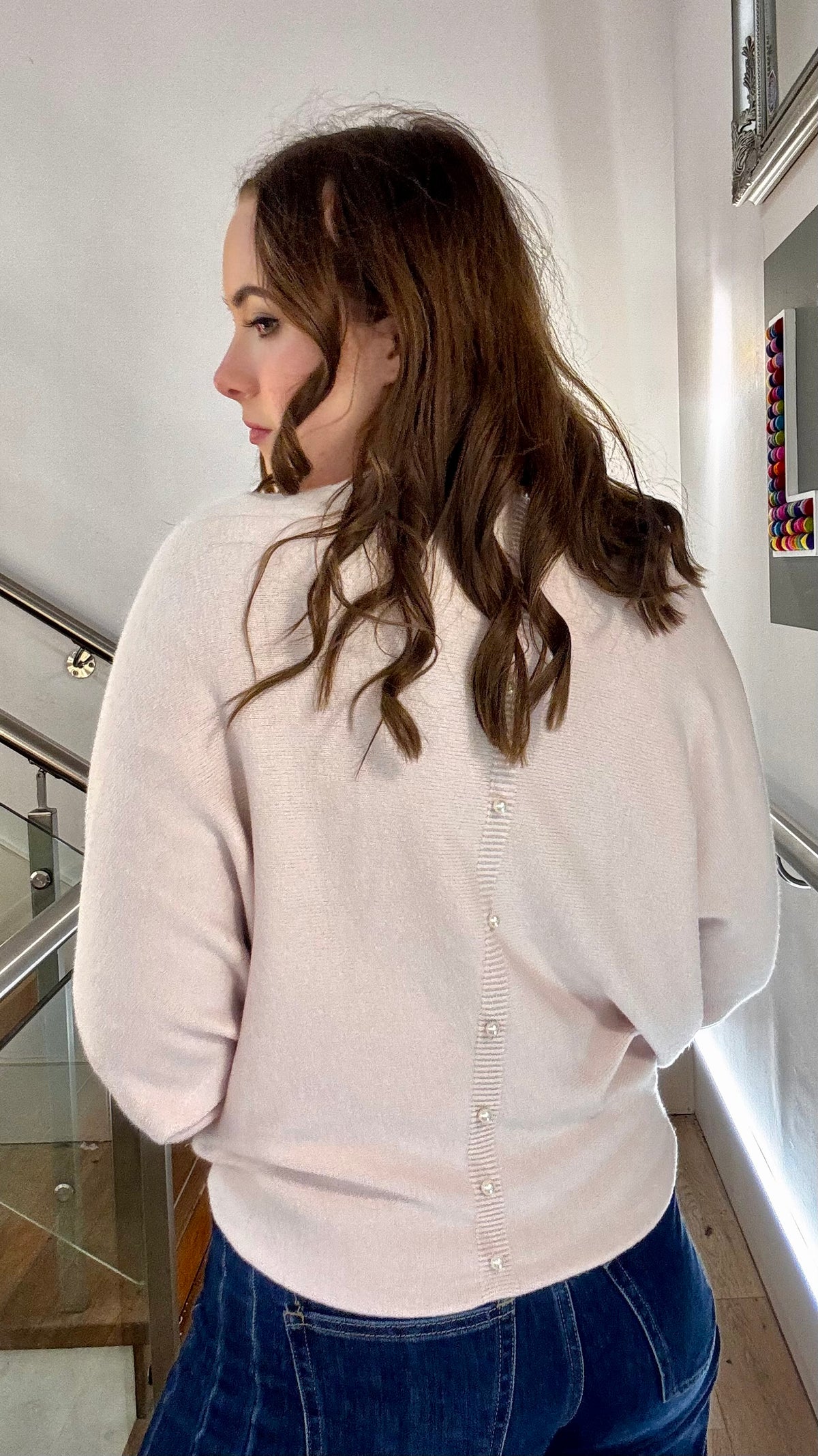 Selah Pearl Back Jumper