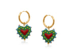 SANTA FE HEART CHARM EARRINGS