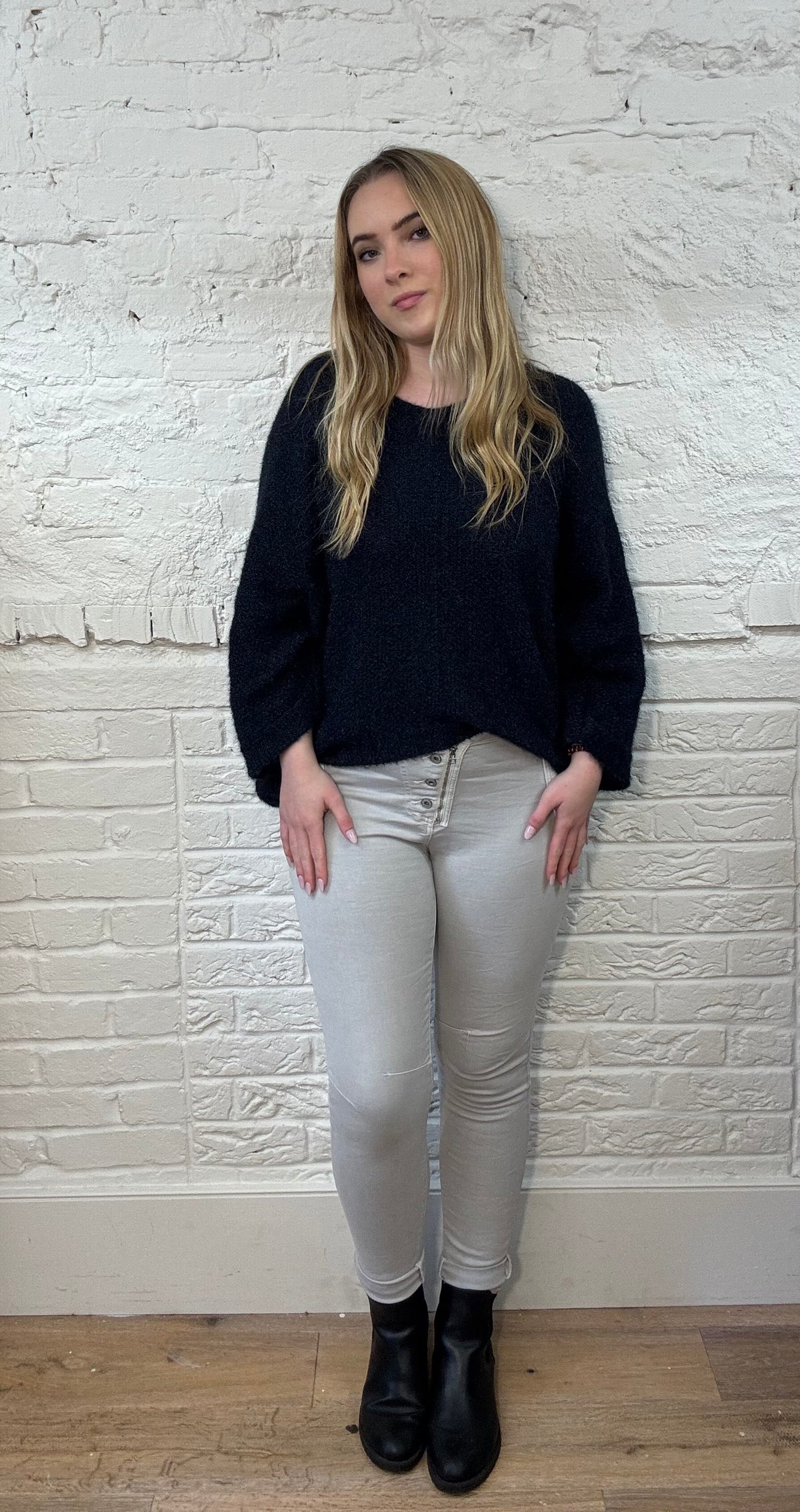 Sasa Four Button Biker Jeans