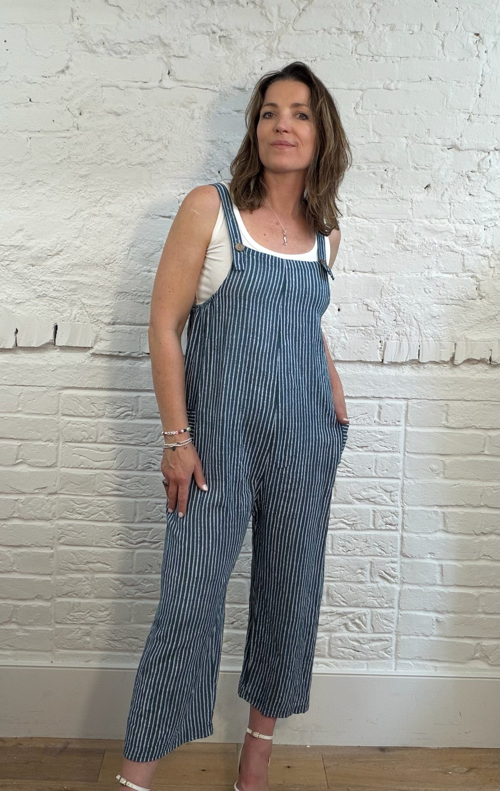 Pinstripe Dungarees