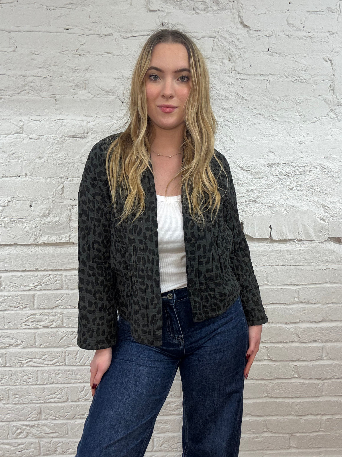 Leopard Quilted Jacket