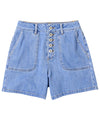 Jenna Patch Pocket Denim Shorts