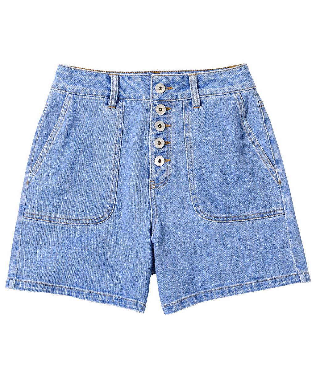 Jenna Patch Pocket Denim Shorts
