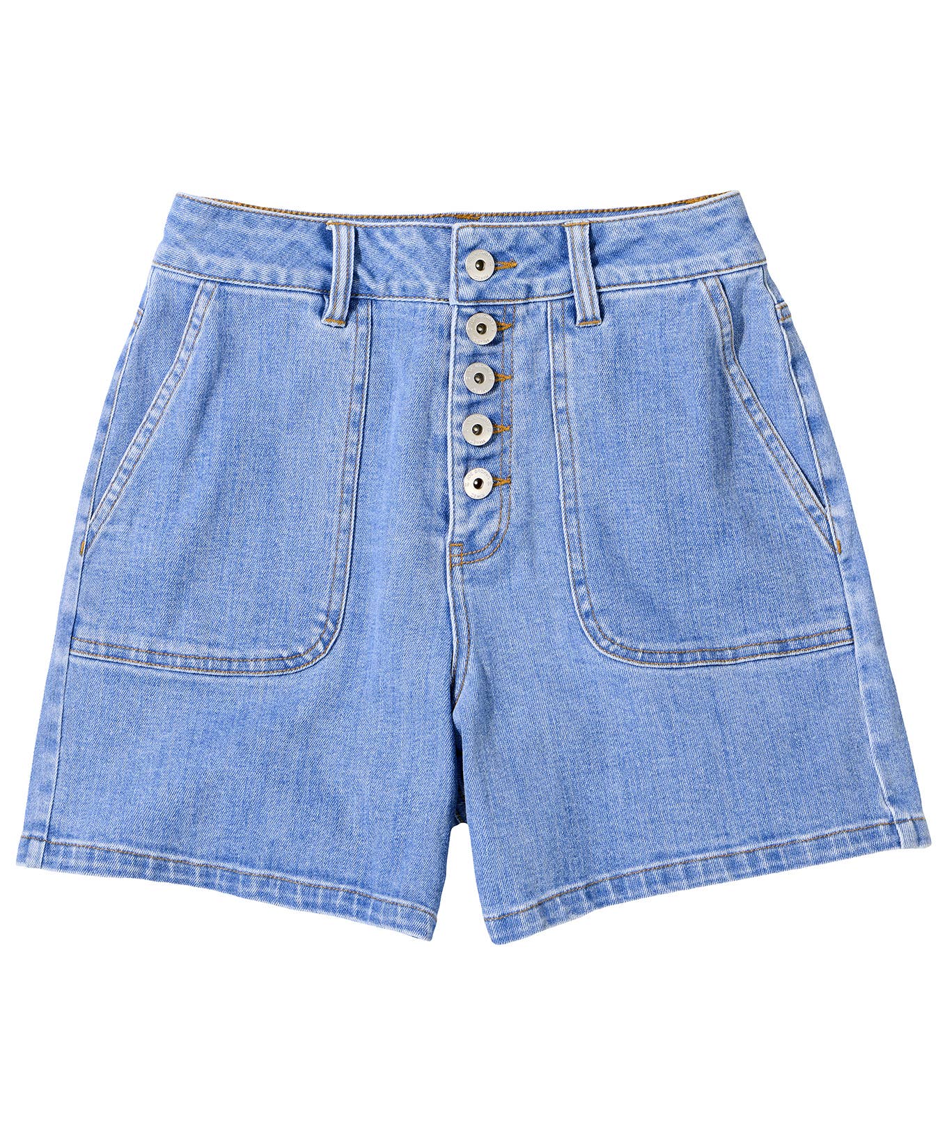 Jenna Patch Pocket Denim Shorts