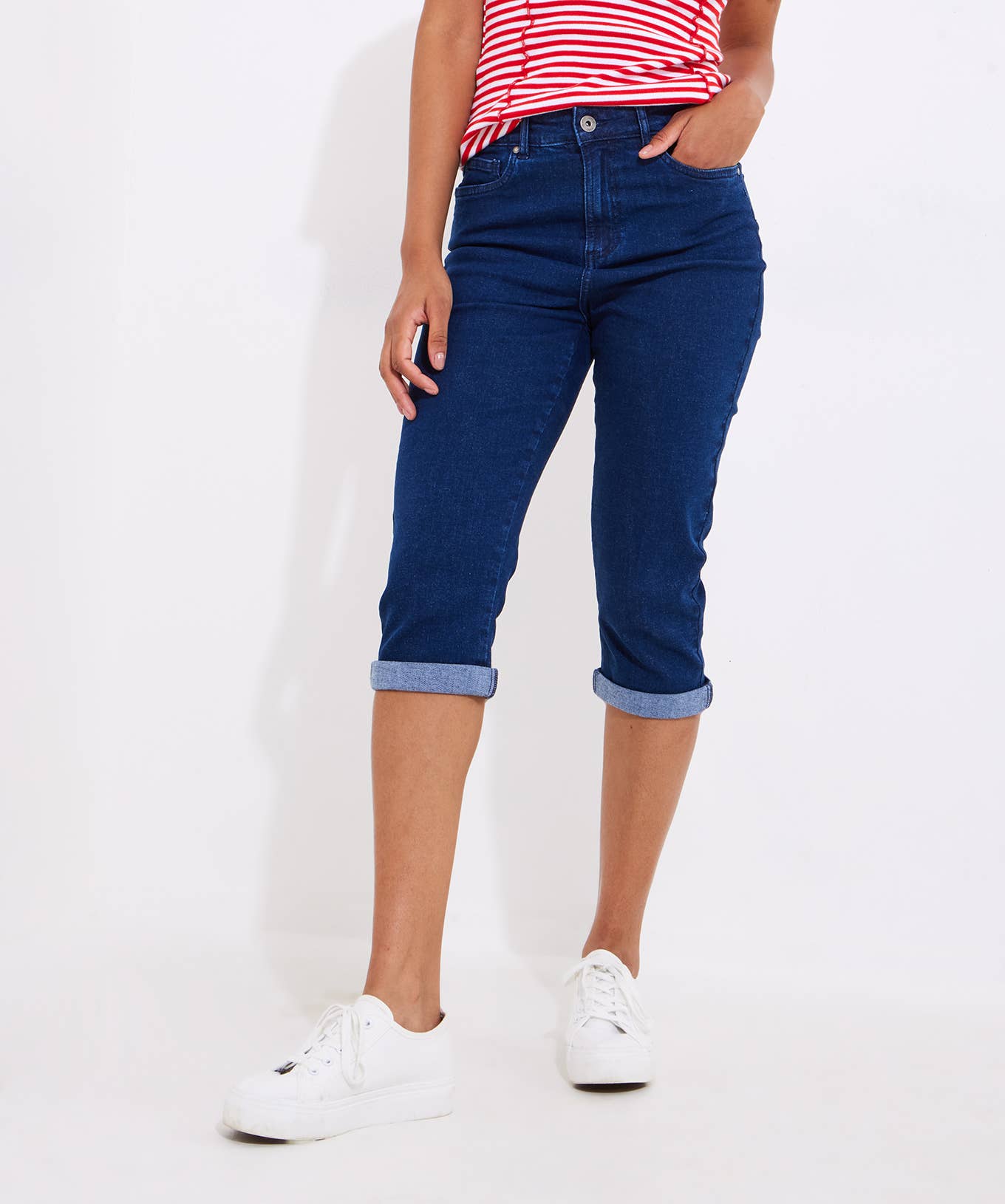 Pixie Indigo Capri Pants