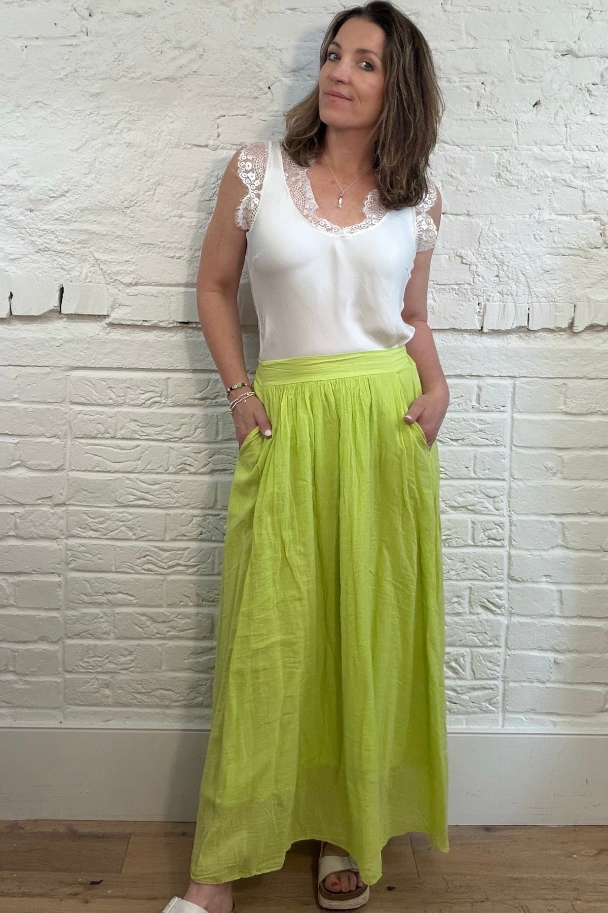 Amelia Cotton Maxi Skirt