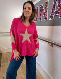 Sparkle Star Knitted Jumper