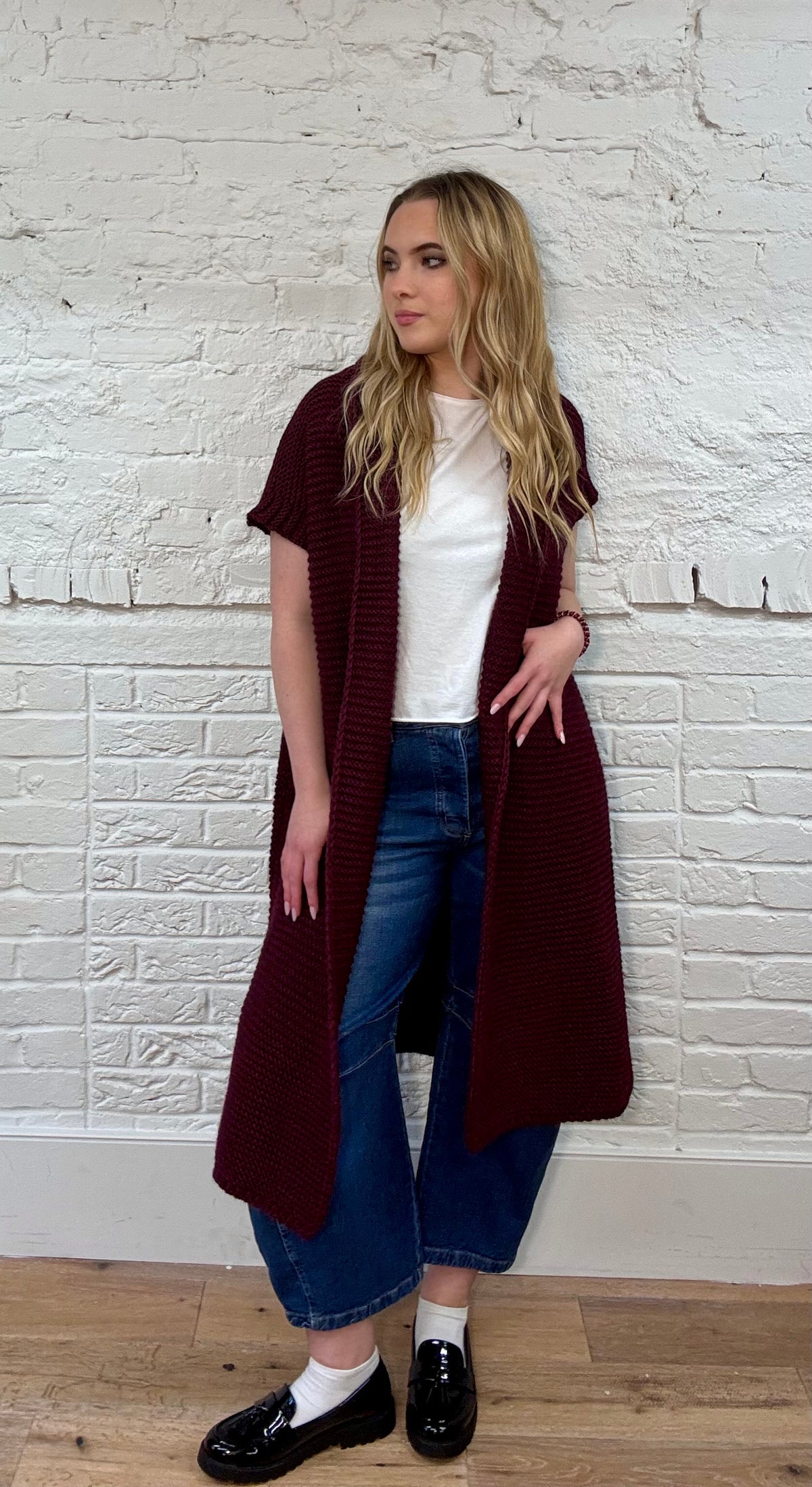 Natasha Chunky Knit Long Gilet