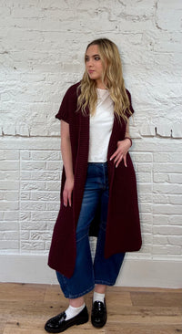 Natasha Chunky Knit Long Gilet