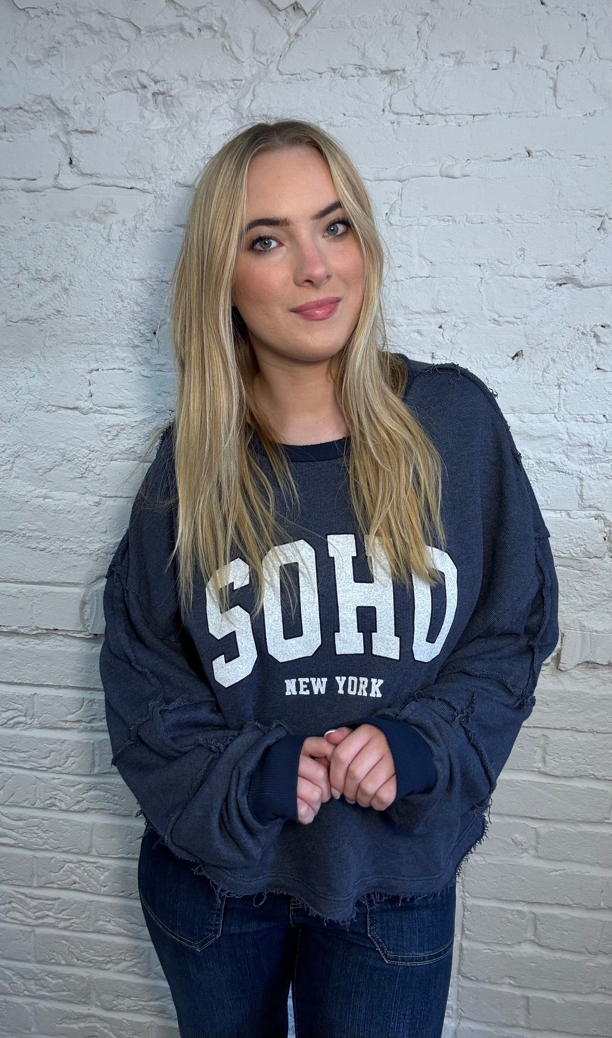 SOHO Raw Edge Sweatshirt